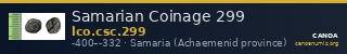 Samarian Coinage 299 — CANOA