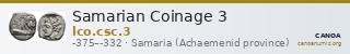 Samarian Coinage 3 — CANOA