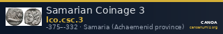 Samarian Coinage 3 — CANOA