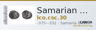 Samarian Coinage 30 — CANOA