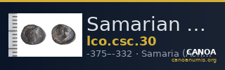 Samarian Coinage 30 — CANOA