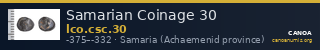 Samarian Coinage 30 — CANOA