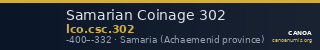 Samarian Coinage 302 — CANOA