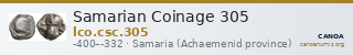 Samarian Coinage 305 — CANOA