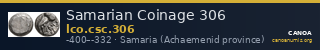 Samarian Coinage 306 — CANOA