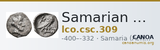 Samarian Coinage 309 — CANOA