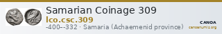Samarian Coinage 309 — CANOA