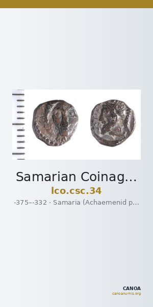 Samarian Coinage 34 — CANOA