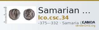 Samarian Coinage 34 — CANOA