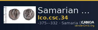 Samarian Coinage 34 — CANOA