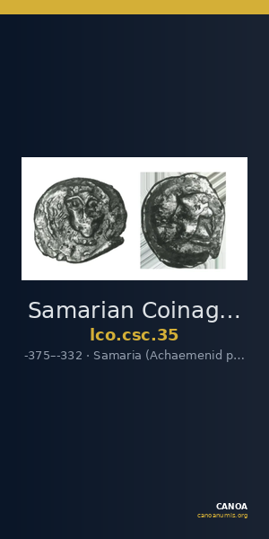 Samarian Coinage 35 — CANOA