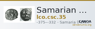Samarian Coinage 35 — CANOA