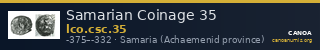 Samarian Coinage 35 — CANOA