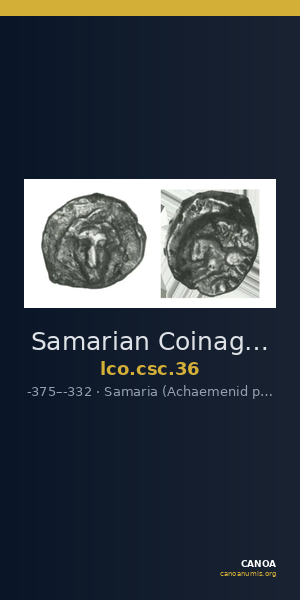 Samarian Coinage 36 — CANOA