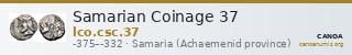 Samarian Coinage 37 — CANOA
