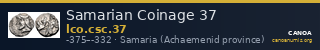 Samarian Coinage 37 — CANOA