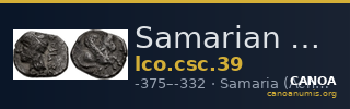 Samarian Coinage 39 — CANOA