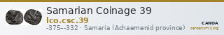 Samarian Coinage 39 — CANOA
