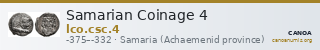 Samarian Coinage 4 — CANOA