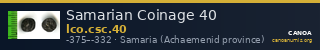 Samarian Coinage 40 — CANOA