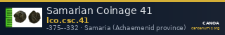 Samarian Coinage 41 — CANOA