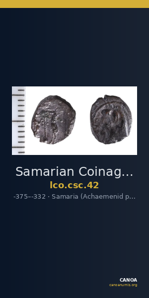 Samarian Coinage 42 — CANOA