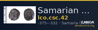 Samarian Coinage 42 — CANOA