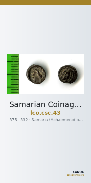 Samarian Coinage 43 — CANOA