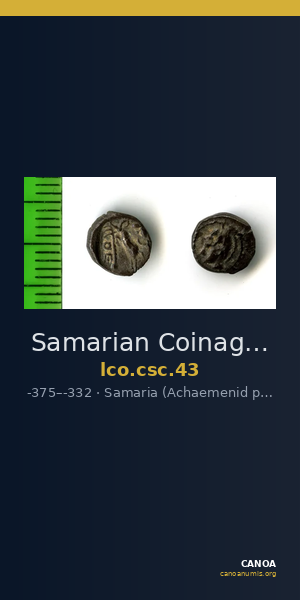 Samarian Coinage 43 — CANOA