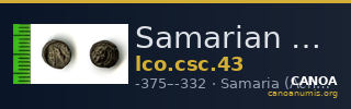 Samarian Coinage 43 — CANOA