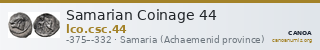 Samarian Coinage 44 — CANOA