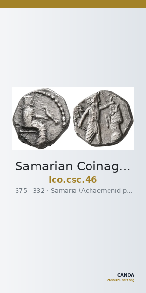 Samarian Coinage 46 — CANOA