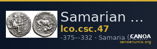 Samarian Coinage 47 — CANOA