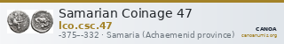 Samarian Coinage 47 — CANOA