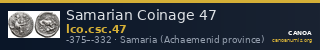 Samarian Coinage 47 — CANOA