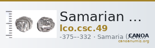 Samarian Coinage 49 — CANOA