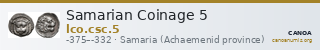 Samarian Coinage 5 — CANOA