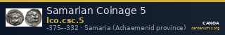 Samarian Coinage 5 — CANOA
