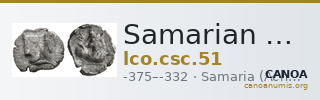 Samarian Coinage 51 — CANOA