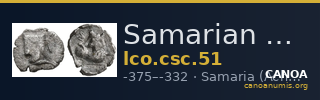 Samarian Coinage 51 — CANOA