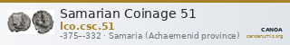 Samarian Coinage 51 — CANOA