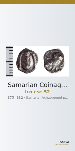 Samarian Coinage 52 — CANOA