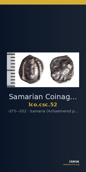 Samarian Coinage 52 — CANOA
