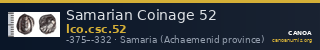 Samarian Coinage 52 — CANOA