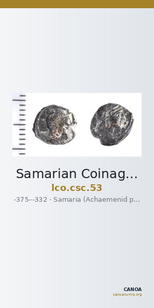 Samarian Coinage 53 — CANOA