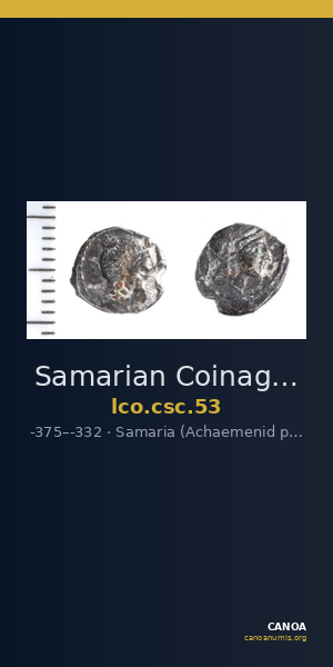 Samarian Coinage 53 — CANOA