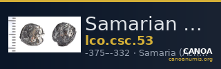 Samarian Coinage 53 — CANOA