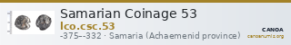 Samarian Coinage 53 — CANOA