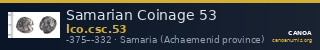 Samarian Coinage 53 — CANOA