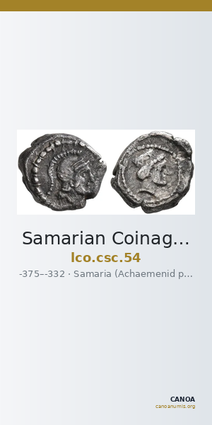 Samarian Coinage 54 — CANOA